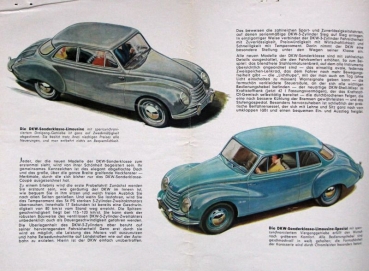 DKW Sonderklasse Modelprogram 1954 Carbrochure (7561)